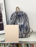 Men Letter Graphic Casual Daypack