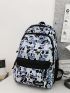 Men Cartoon Graphic Functional Backpack