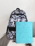 Men Cartoon Graphic Functional Backpack