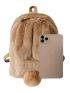 Rabbit Design Fuzzy Novelty Bag