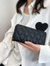 Geometric Embossed Long Wallet