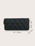 Geometric Embossed Long Wallet