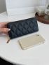 Geometric Embossed Long Wallet