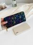 Geometric Pattern Long Wallet