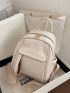 Mini Litchi Embossed Functional Backpack