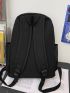 Men Letter Graphic Casual Daypack
