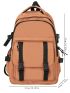 Men Release Buckle Decor Laptop Backpack