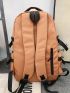 Men Release Buckle Decor Laptop Backpack