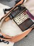 Men Release Buckle Decor Laptop Backpack