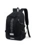 Men Letter Graphic Buckle Decor Laptop Backpack