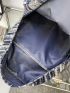 Men Letter Patch Decor Casual Daypack