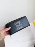 Letter Graphic Long Wallet