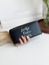 Letter Graphic Long Wallet