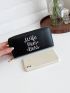 Letter Graphic Long Wallet