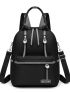 Colorblock Studded Decor Classic Backpack
