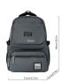 Men Letter Patch Decor Casual Daypack