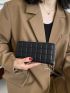 Quilted Detail Long Wallet