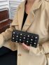Faux Pearl Decor Long Wallet