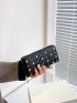 Faux Pearl Decor Long Wallet