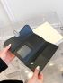 Crocodile Embossed Metal Lock Long Wallet