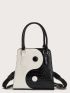 Yin & Yang Design Satchel Bag