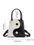 Yin & Yang Design Satchel Bag
