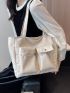 Minimalist Pocket Front Shopper Bag