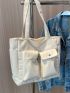 Minimalist Pocket Front Shopper Bag