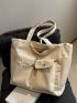 Minimalist Pocket Front Shopper Bag