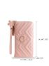 Tassel Decor Quilted Pattern Long Wallet