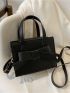 Mini Bow Decor Square Bag