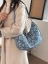 Floral Pattern Hobo Bag