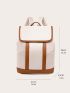 Two Tone Flap Backpack