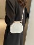 Mini Letter Graphic Top Handle Circle Bag