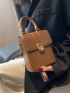 Mini Metal Lock Flap Square Bag