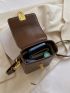 Mini Metal Lock Flap Square Bag