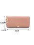 Letter Print Detail Long Wallet
