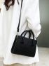 Mini Glitter Double Handle Square Bag