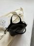 Mini Litchi Embossed Square Bag