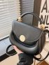 Minimalist Flap Saddle Bag
