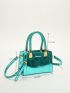 Mini Braided Detail Square Bag
