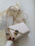 Mini Metal Decor Flap Square Bag
