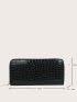 Crocodile Embossed Long Wallet