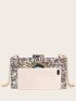Eye Graphic Chain Box Bag