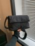 Quilted Flap Square Bag