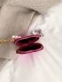 Mini Faux Pearl Decor Heart Design Chain Novelty Bag