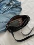 Chain Decor Hobo Bag