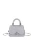 Mini Rhinestone Decor Flap Square Bag