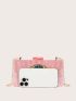 Graphic Pattern Chain Box Bag