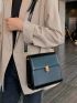 Mini Metal Decor Flap Square Bag